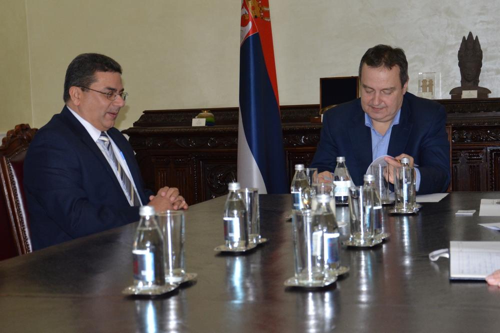 PRIJATELJSKI ODNOSI: Dačić primio u posetu novoimenovanog ambasadora Kube