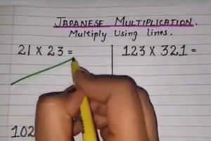 (VIDEO) LINIJE, TAČKE I ETO TAČNOG REZULTATA! Ovako japanska deca uče množenje!