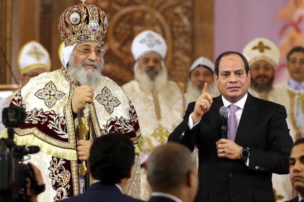 PROSLAVILI BOŽIĆ ZAJEDNO: Predsednik Egipta na liturgiji u crkvi pravoslavnih Kopta