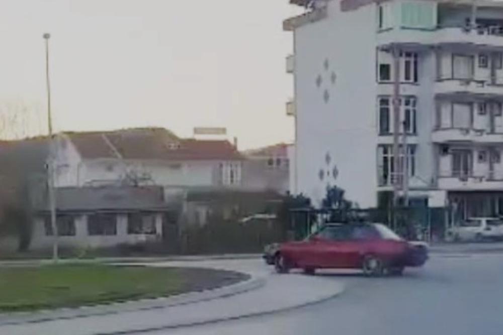 (VIDEO) BARANIN DIVLJAO NA KRUŽNOM TOKU: Bahatom vozaču policija oduzela auto!