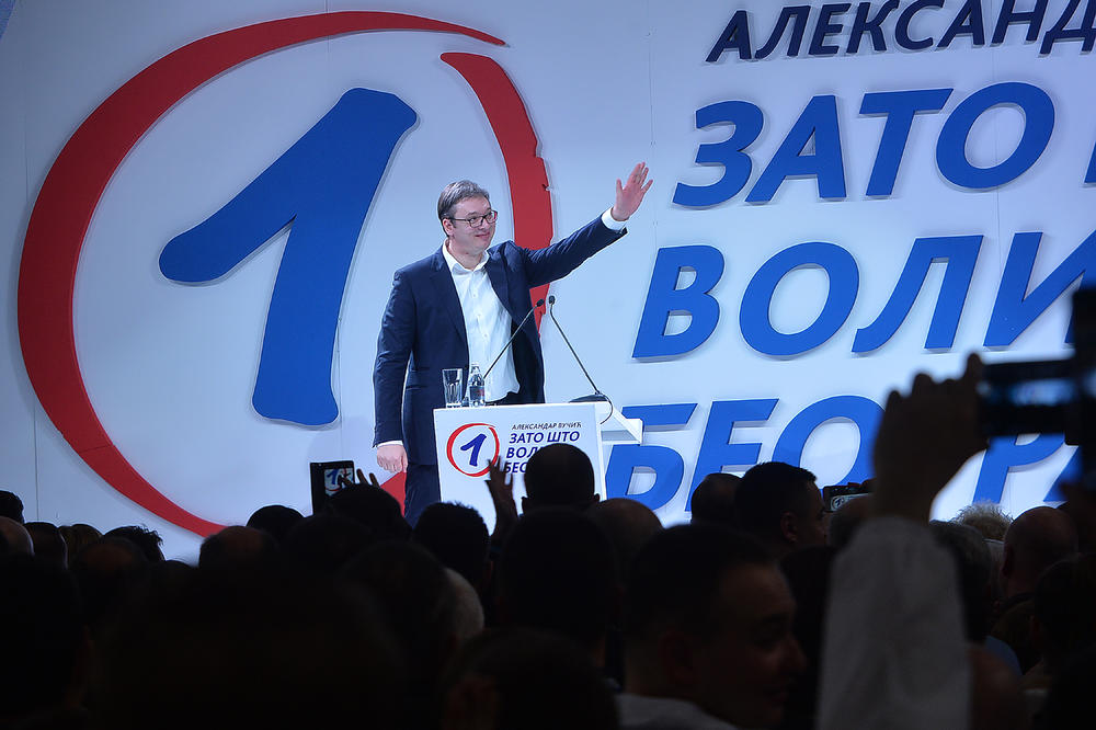 KONVENCIJA SNS U ŽELEZNIKU Vučić: Pobedićemo ubedljivije nego što opozicija misli jer volimo Beograd!