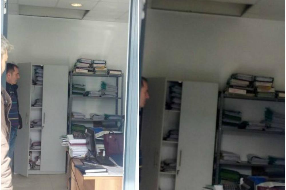 (FOTO) BIZARAN INCIDENT U SARAJEVU: Opštinski službenik propao kroz pod kancelarije, umalo ubio koleginicu