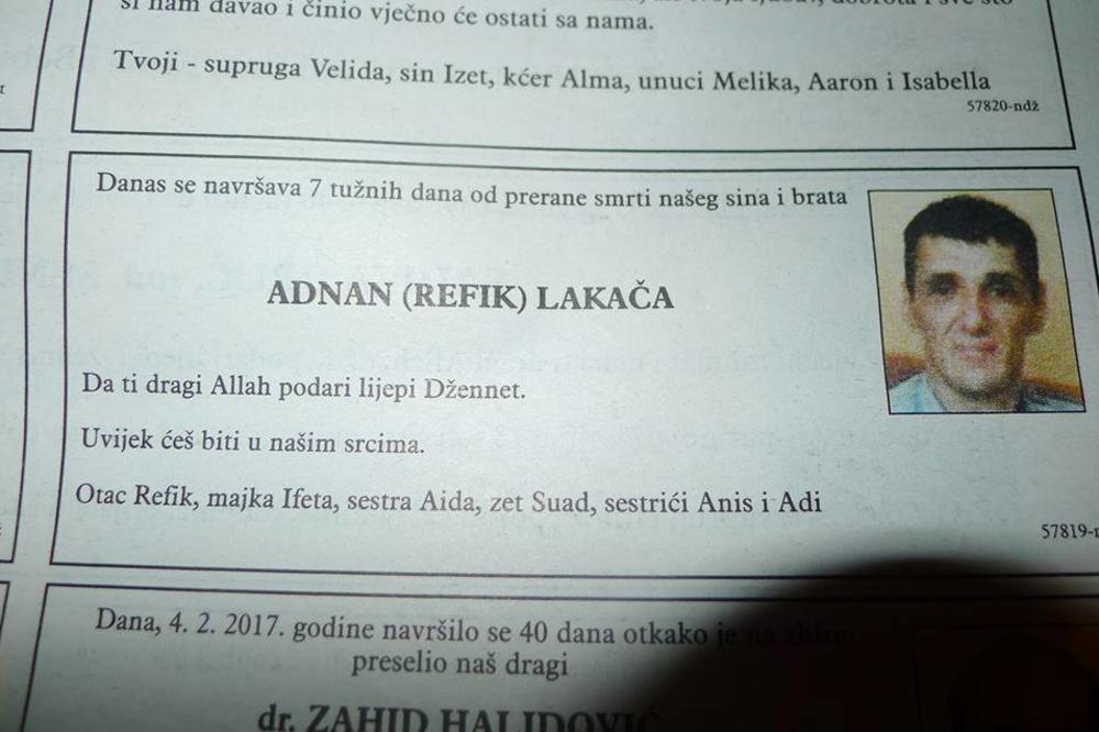 ČOVEK KOGA JE UBILO LOŠE PRAVOSUĐE: Kako su lažni svedoci i korumpirani policajci presudili Adnanu Lakaču
