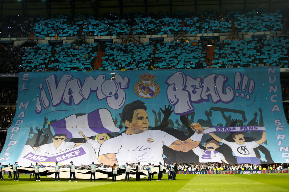 (FOTO) SPEKTAKULARNO: Pogledajte sjajnu koreografiju navijača Real Madrida pred početak utakmice sa PSŽ-om