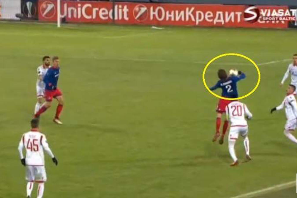 (VIDEO) SUDIJA OŠTETIO ZVEZDU: Fudbaler CSKA igrao rukom pre vodećeg gola Armejaca! Pogledajte