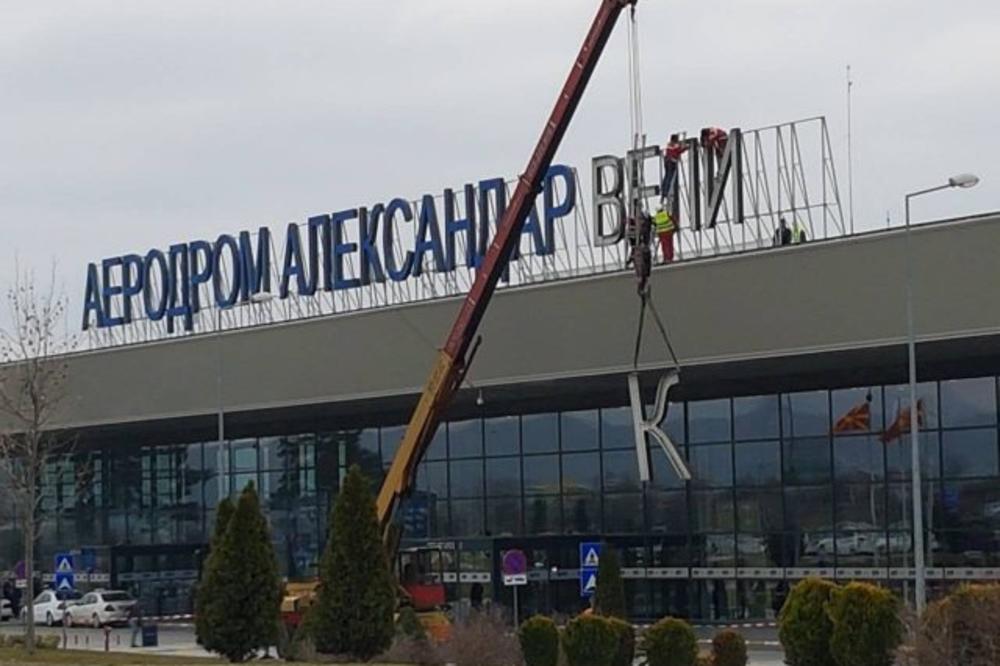 NEMA VIŠE ALEKSANDRA MAKEDONSKOG: Skinut stari naziv aerodroma u Skoplju
