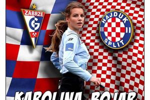 (VIDEO, FOTO) HRVATI NEĆE GLEDATI FUDBALERE, VEĆ SUDIJU: Karolina deli pravdu Hajduku! Ona je najseksepilniji arbitar na svetu!