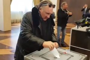 (VIDEO) IZ FRANCUSKE S LJUBAVLJU: Depardje glasao za svog kandidata za predsednika Rusije