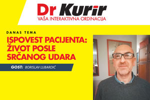 DANAS U EMISIJI DR KURIR UŽIVO Sa Borislavom Lubardićem, čovekom koji priča o životu nakon srčanog udara