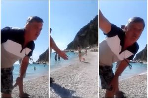 NEĆETE SE KUPAT OĐE, DRUGI DEO: Bezobrazluk se nastavlja na plaži kod Budve! Skandalozni snimak Crnogorca koji tera meštanke ZBOG LEŽALJKI je samo prvi DEO BAHATOSTI... (VIDEO)