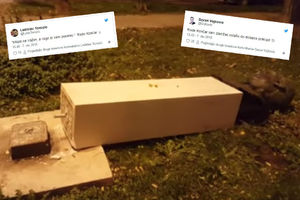 RADE KONČAR I MRTAV LOMI NOGE USTAŠAMA: Tviter poludeo zbog rušenja spomenika partizanskom heroju u Splitu! URNEBESNE FORE! (FOTO)