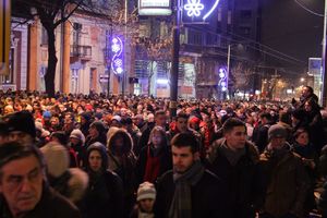 ODRŽAN PROTEST ĐILASOVE KOALICIJE U BEOGRADU: Okupljenima se obratili Bane Trifunović i Nikola Kojo!