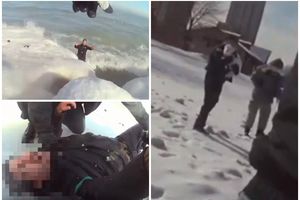 DRAMA U ZALEĐENOM ČIKAGU! Skočio u jezero da spasi psa, policajci jedva spasli njega! (UZNEMIRUJUĆI VIDEO)