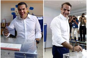 GRCI BIRAJU NOVU VLAST: Glavni rivali Cipras i Micotakis glasali, smena vlasti u najavi