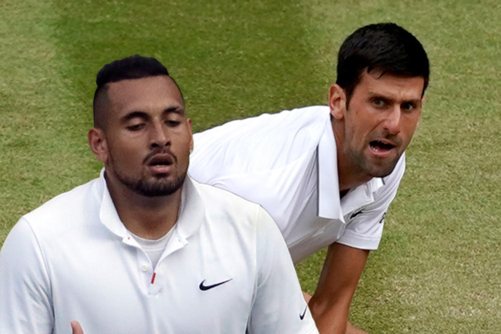 KIRJOS PONOVO NAPAO ĐOKOVIĆA: Ovo je maltretiranje! Pogledajte šta je uradio Australijanac pred Novakovo finale sa Federerom (FOTO)