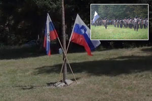 SLOVENAČKI NOVINAR SE ŽEŠĆE OBRUKAO: Rekao da desničari nose ruska obeležja u paravojnom kampu, a to je bila zastava njegove sopstvene zemlje! (VIDEO)