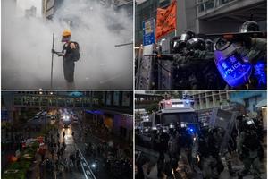 RAT NA ULICAMA HONGKONGA: Policija prvi put na demonstrante krenula PRAVOM MUNICIJOM, ali i vodenim topovima! (VIDEO)