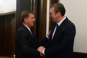 SUSRET NA ANDRIĆEVOM VENCU: Vučić se sastao sa slovenačkim šefom diplomatije Cerarom (FOTO)