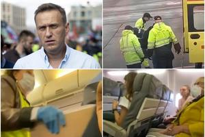 POGLEDAJTE JEZIV SNIMAK IZ AVIONA: Otrovani Navaljni zapomagao na sav glas! Završio na respiratoru posle šolje čaja