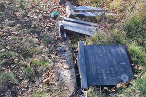 DUŠU NEMAJU, SRBIMA NI MRTVIMA NE DAJU MIRA: Vandali porušili spomenike na groblju kod Kosovske Mitrovice (UZNEMIRUJUĆE FOTO)