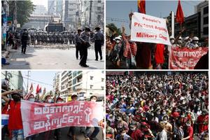 PROTESTI PROTIV VOJNE HUNTE U MJANMARU: Izgubili smo slobodu i pravdu! Oslobodite Su Ći! Čujte glas Mjanmara! (FOTO, VIDEO)