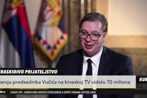 PRAVI PRIJATELJ SE PREPOZNAJE U NEVOLJI: Intervju predsednika Vučića u Kini pogledalo 70 MILIONA ljudi (KURIR TELEVIZIJA)