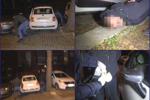 POGLEDAJTE AKCIJU HAPŠENJA DILERA U BG: Policajci ih izvukli iz auta, a onda im pretresli stan! Pakete kokaina čuvali u sefu VIDEO