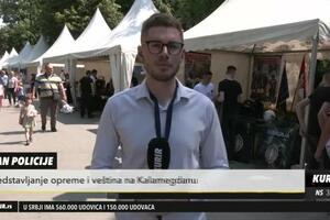 PROSLAVA DANA POLICIJE POČELA NA KALEMEGDANU: Mališani uživali u igri s policajcima (KURIR TELEVIZIJA)