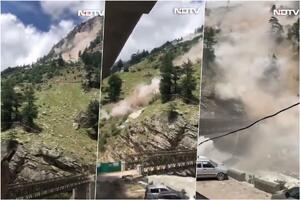 HOROR U INDIJI: Stene se obrušile na vozila, poginulo devet turista VIDEO