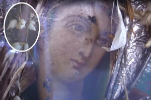 ČUDO NA GRČKOM OSTRVU: Procvetali osušeni ljiljani na ikoni Bogorodice Haroske! VIDEO