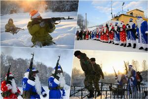 DEDA MRAZ SPECIJALCI: Božićni manevri ruske Nacionalne garde u Sibiru FOTO
