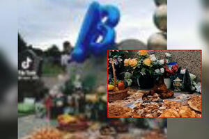 SRBIJA GLEDA, NE VERUJE: Slavili mu 18. rođendan na groblju pa poželeli da je živ i zdrav?! Na grobu švedski sto, pite i pečenje