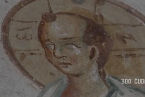 JEDINI "ĆELAVI ISUS" NA SVETU NALAZI SE U SRBIJI! Ova freska iz 13. veka pronađena je u pećinskoj crkvi, A NJENE TAJNE MALO KO ZNA