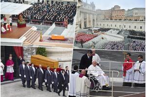 PRVI PUT U ISTORIJI KATOLIČKE CRKVE Papa vodi ceremoniju sahrane drugog pape! FOTO