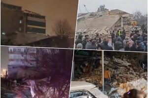 TRAGEDIJA U ŠANLIRUFI NA JUGU TURSKE: Zemljotres sravnio sa zemljom bolnicu! Pacijenti, lekari i medicinari zatrpani! (VIDEO)