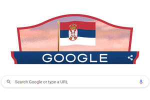 GUGL U BOJAMA SRBIJE: Ovako nam je čestitao Dan državnosti, na pretraživaču se vijori srpska zastava!