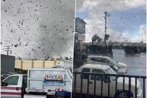 NEZAPAMĆEN TORNADO PROTUTNJAO KOD LOS ANĐELESA: Nevreme pravi haos u Americi, LJUDI GINU PO ULICAMA! Mnogo zgrada uništeno (VIDEO)