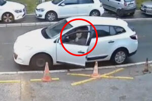 PA, DA LI GA JE SRAMOTA?! Beograđanin zaustavio auto, otvorio vrata, pa uradio GROZNU STVAR! Nije ni mario za kamere (VIDEO)