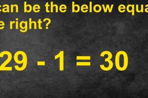 KAKO JE MOGUĆE DA 29 MINUS 1 BUDE 30? Internet u ŠOKU zbog matematičkog zadatka: Ovakvo rešenje nikako ne biste očekivali! (VIDEO)