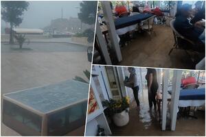 NEVREME NAPRAVILO HAOS U CRNOJ GORI: Kapi kiše kao PING PONG LOPTICE, zbog aerodroma u Tivtu reagovao i predsednik Milatović VIDEO