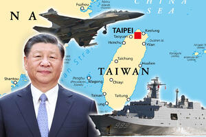 PRELAZE DEMARKACIONU LINIJU! Tajvan primetio 43 kineska vojna aviona i sedam brodova u blizini ostrva
