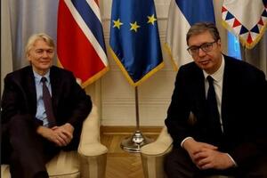 PREDSEDNIK VUČIĆ SE SASTAO SA JELSTADOM Oproštajna poseta ambasadora Norveške: Uveren sam da će iz Srbije poneti lepe uspomene