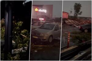 NOVOSADSKI VATROGASCI IMALI PUNE RUKE POSLA TOKOM OLUJE: pet osoba, velika šteta od nevremena širom Novog Sada