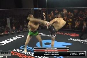 NAJBRŽI NOKAUT U ISTORIJI MMA! Nestvarna scena: Brutalnim udarcem nogom PATOSIRAO rivala u 2. sekundi! (VIDEO)