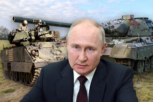 RUSI POKAZUJU ZAROBLJENU NATO VOJNU MAŠINERIJU: Iz Ukrajine na forum u Moskovskoj oblasti dovezeni "BREDLIJI" I "LEOPARDI"