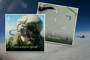 "PRITISAK NA DUGME NAS DELI OD TREĆEG SVETSKOG RATA": Pogledajte momenat kad britanski pilot shvati da ruski lovci zuje oko njega