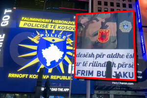 NOVA, JEZIVA PROVOKACIJA ALBANACA: Logo OVK i tzv. kosovske policije u centru Njujorka! (VIDEO)