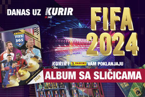 DANAS UZ KURIR POKLON - PANINI ALBUM SA SAMOLEPLJIVIM SLIČICAMA – FIFA 2024