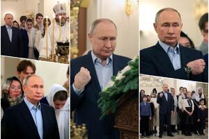PUTIN NA BOŽIĆNOJ LITURGIJI SA PORODICAMA VOJNIKA POGINULIH U UKRAJINI: Ruski predsednik ovog puta nije zatražio PREKID VATRE