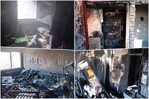 PORODIČNI DOM PRETVOREN U PEPEO! Ovako izgleda stan posle požara na Banjici: Kurir u posedu PRVIH FOTOGRAFIJA izgorelih prostorija